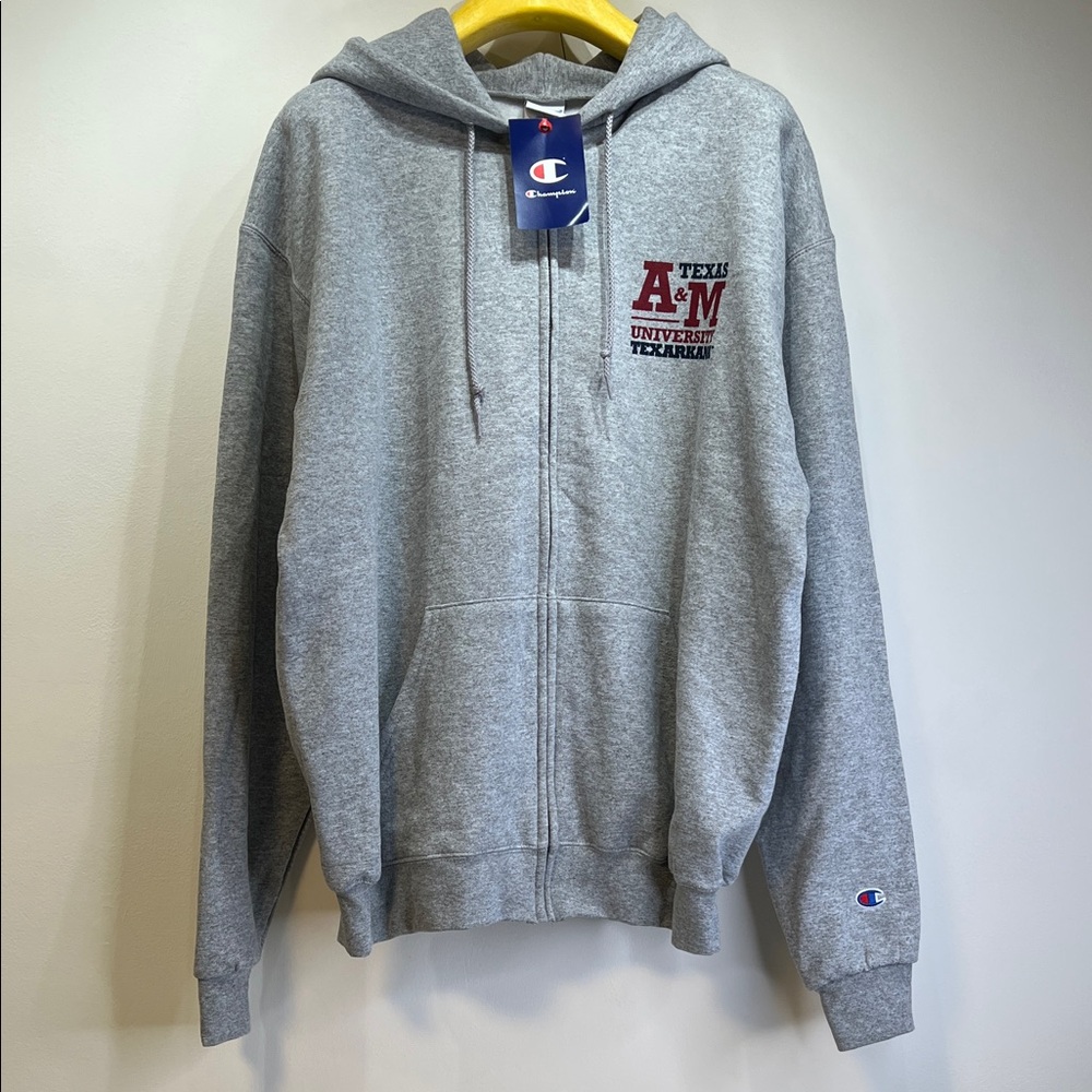 Champion Heather Gray Texas A&M Hoodie size L